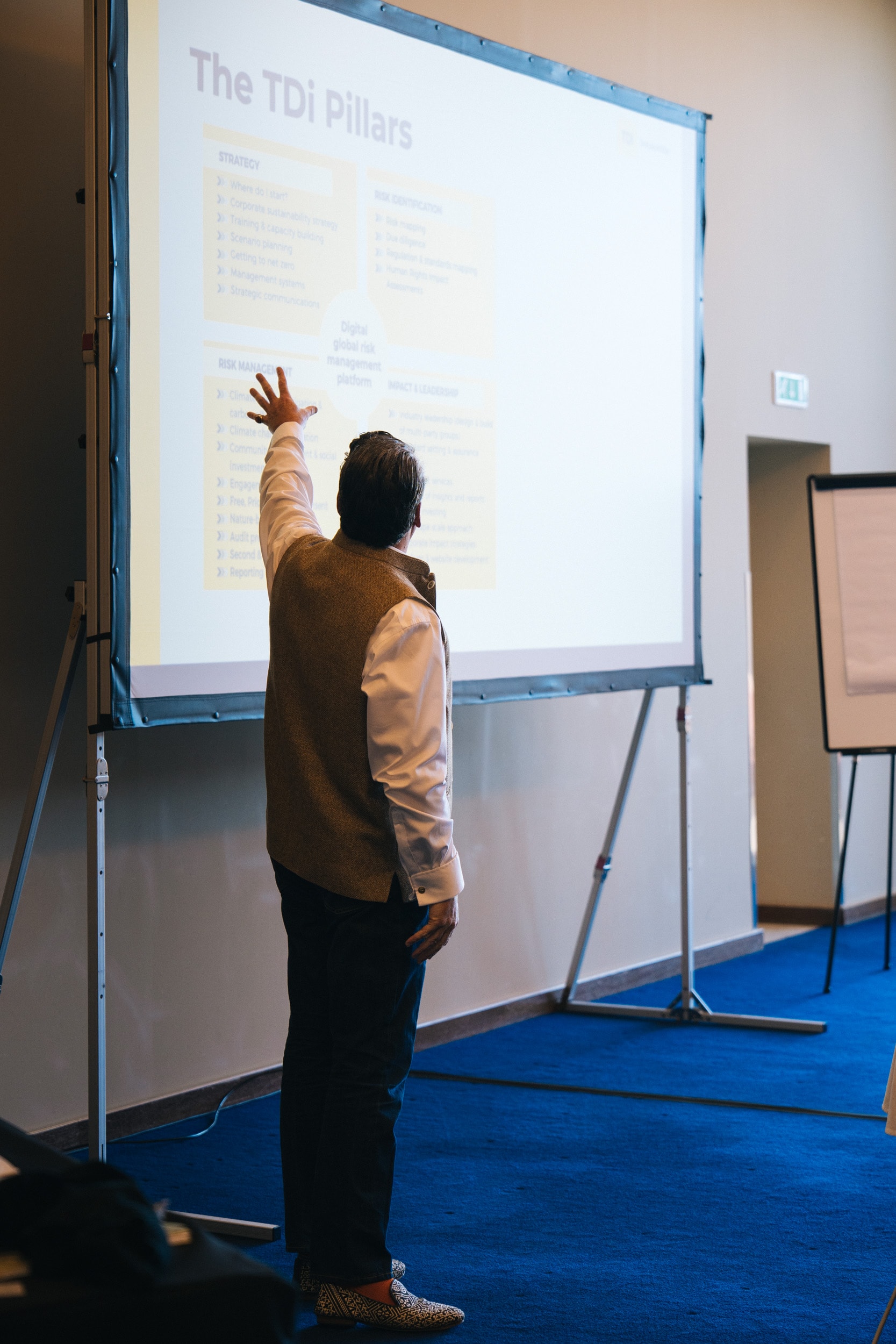 Assheton presenting at the TDi annual conference